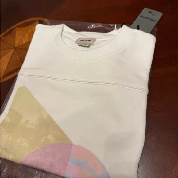 Zadig & Voltaire White Short Sleeve Sweat shirt - Picture 4 of 8